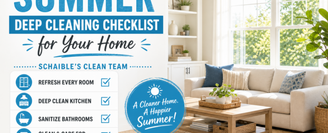 Summer deep cleaning checklist for Belvidere NJ homes - Schaible's Clean Team