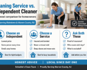 Cleaning service vs independent cleaner in Blairstown NJ - Schaible's Clean Team